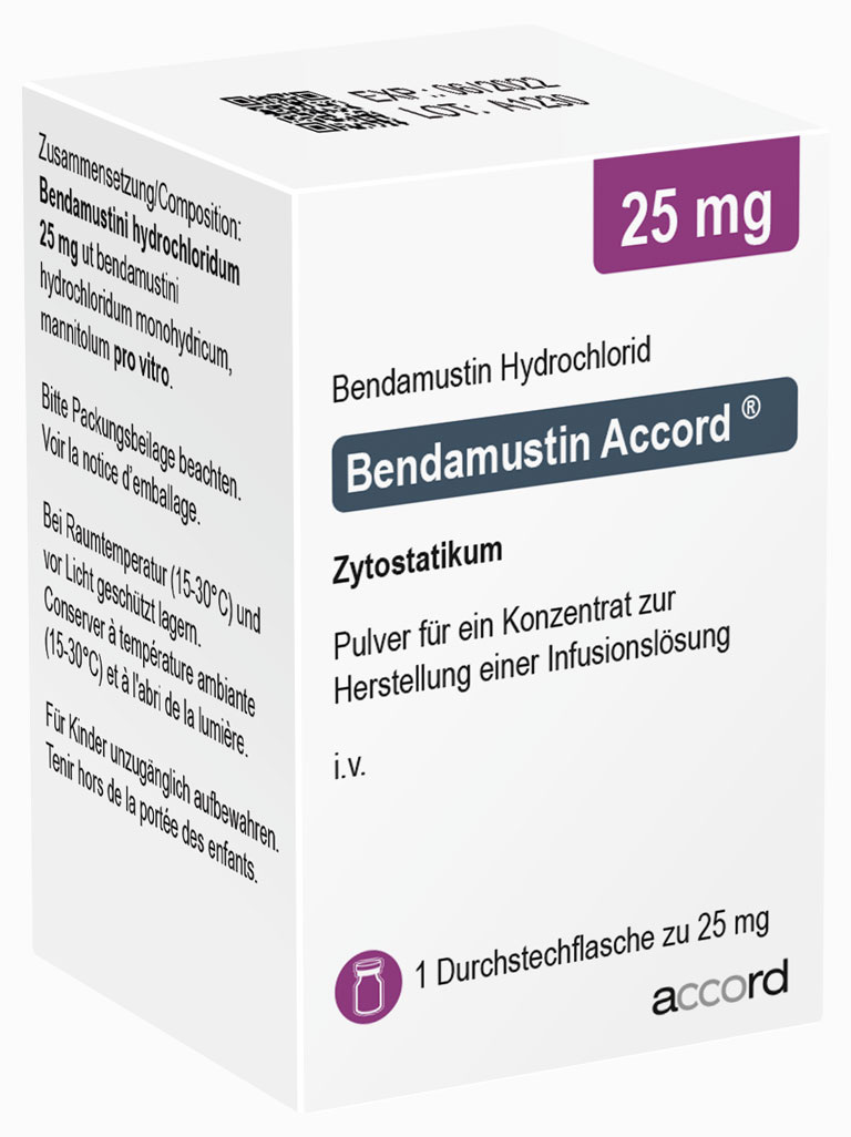 Packshot Bendamustin Accord® 25mg