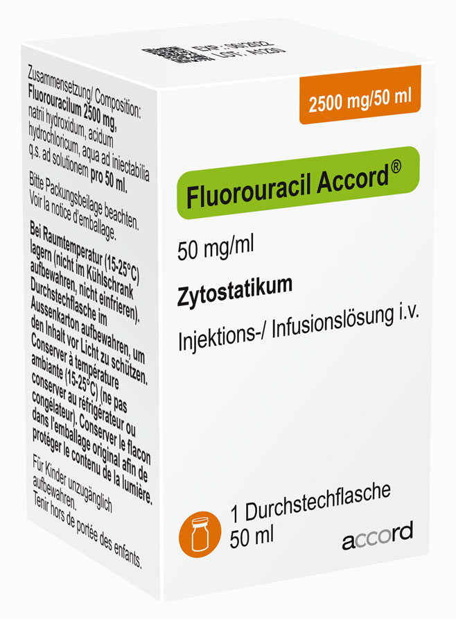 Packshot Fluorouracil Accord® 2500 mg/50 ml