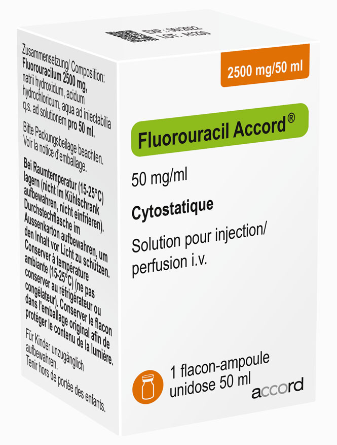 Packshot Fluorouracil Accord® 2500 mg/50 ml