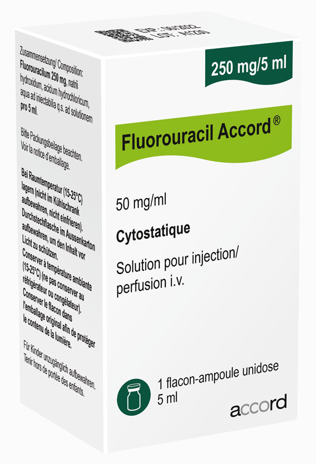 Packshot Fluorouracil Accord® 250 mg/5 ml