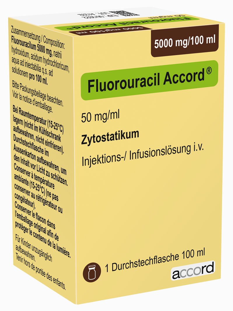 Packshot Fluorouracil Accord® 5000 mg/100 ml