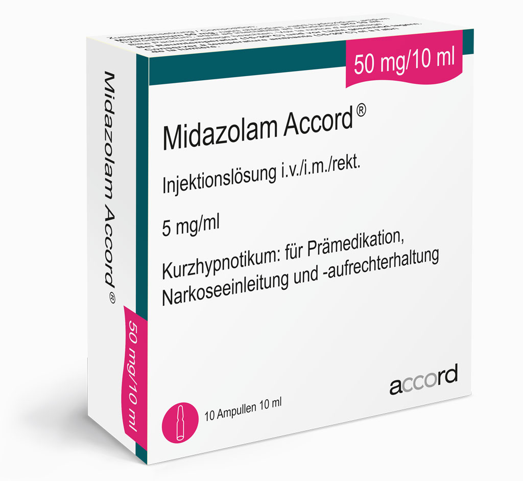 Packshot Midazolam Accord® 50 mg/10 ml