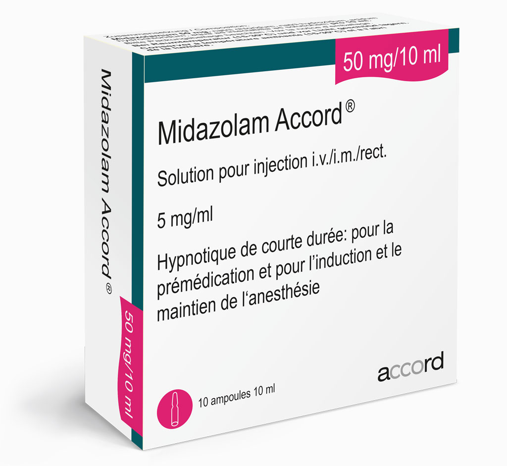 Packshot Midazolam Accord® 50 mg/10 ml