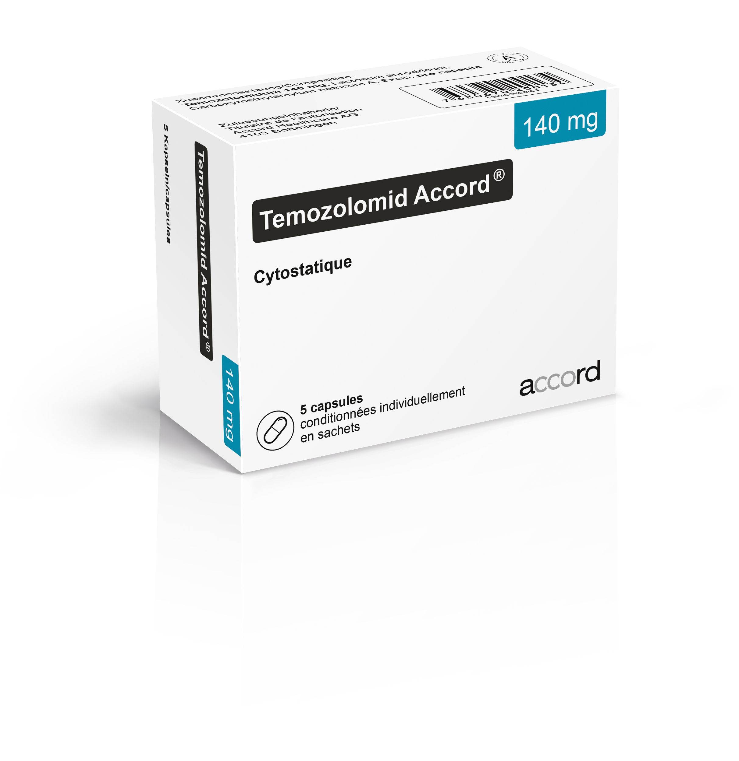 Temozolomid Accord® 140mg x 5