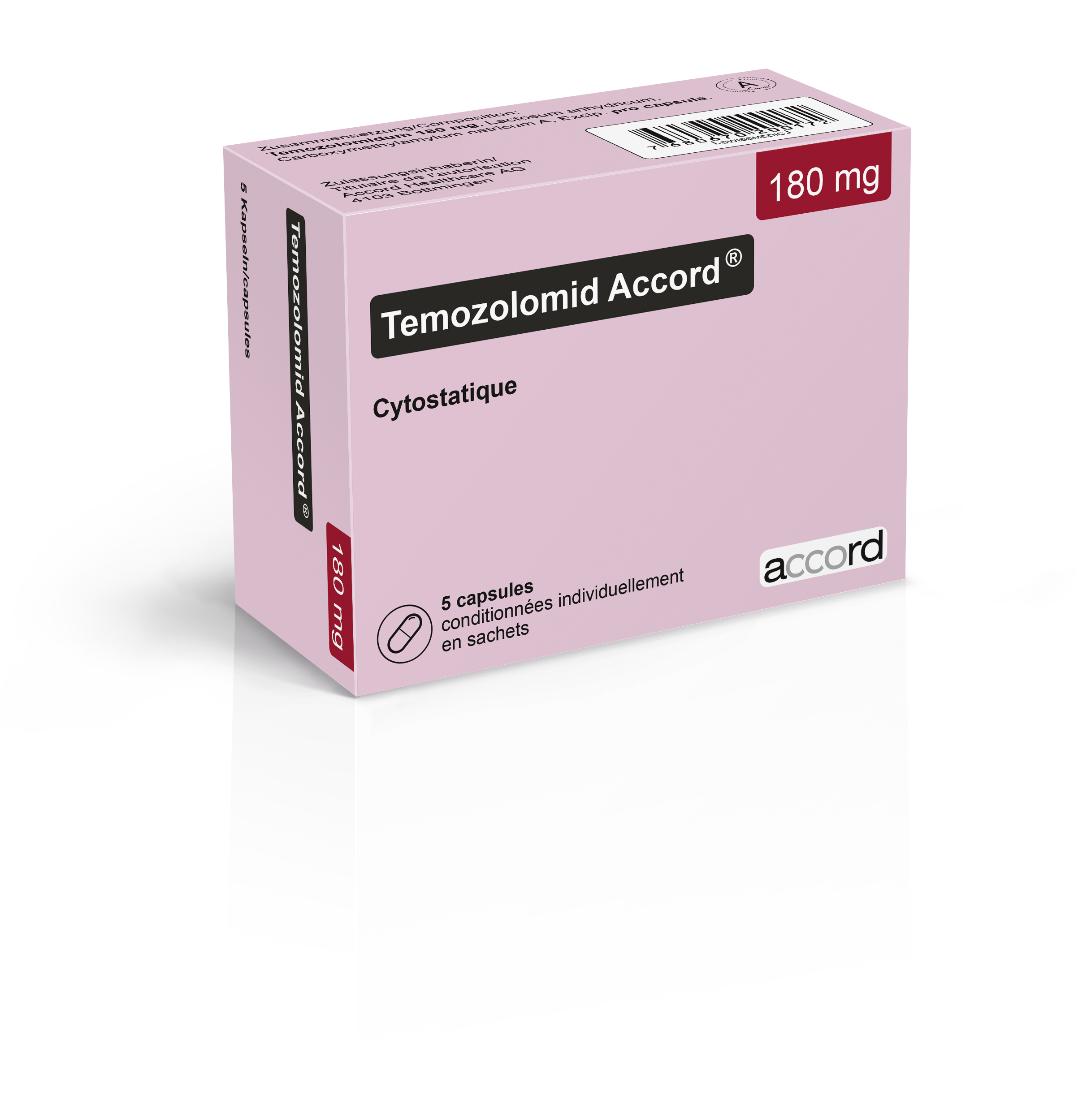Temozolomid Accord® 180mg x 5