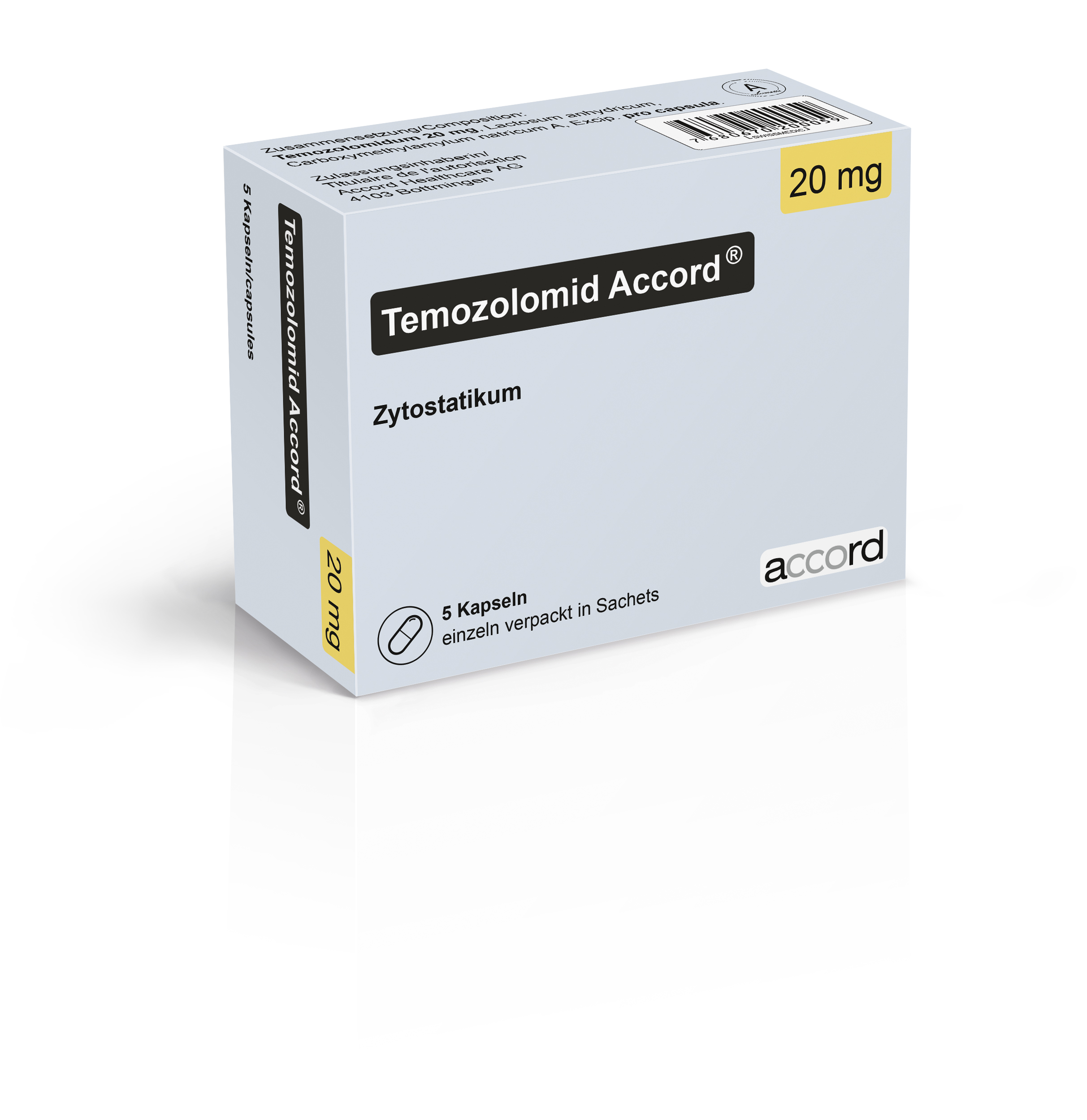 Temozolomid Accord® 20mg x 5