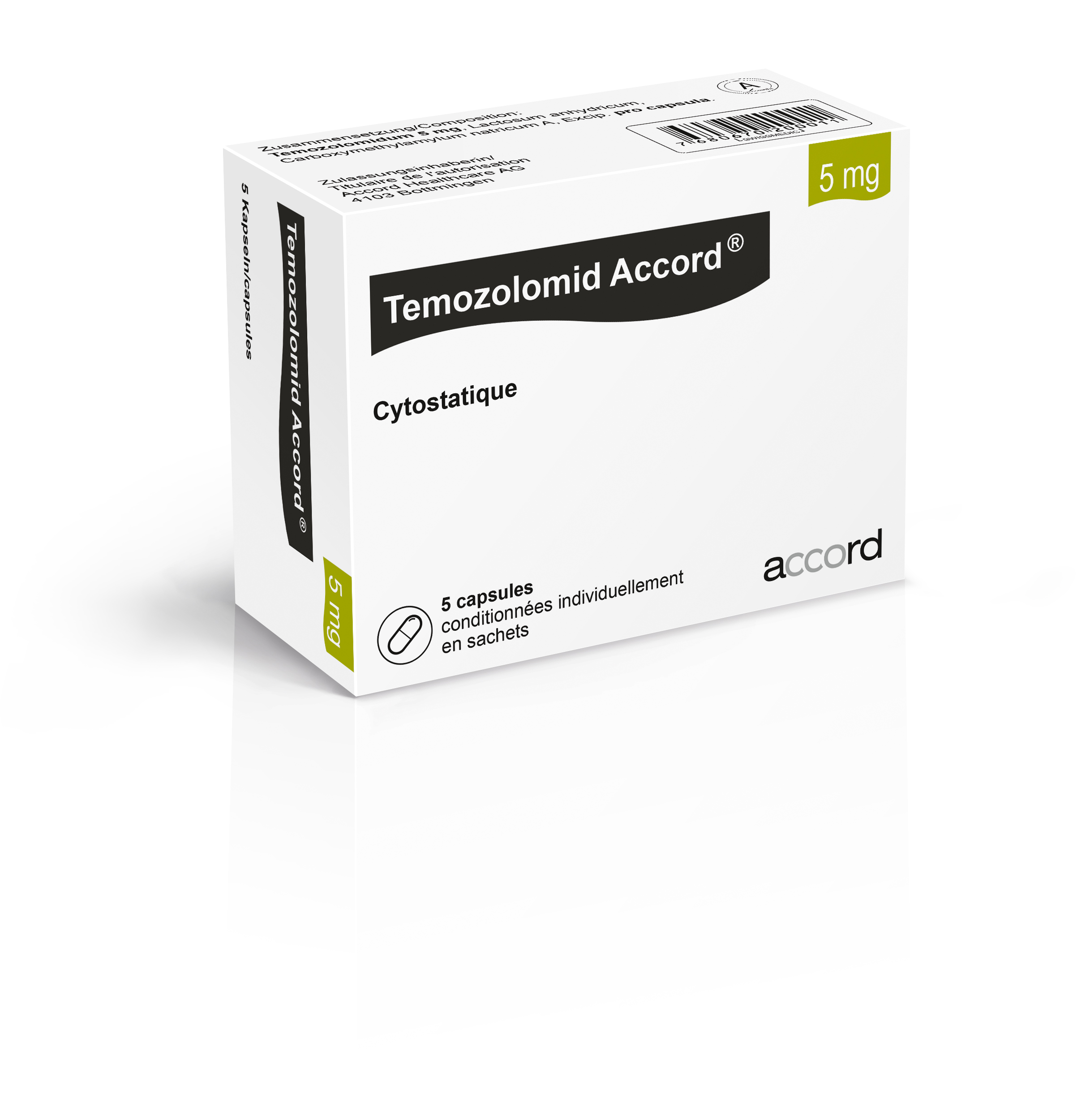 Temozolomid Accord® 100mg x 5